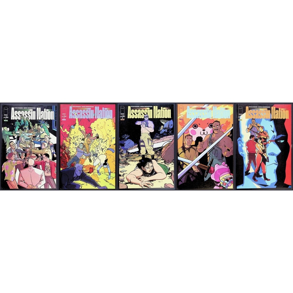 Image Comics Assassin Nation Comic Book Lot #1 2 3 4 5 Set Skybound Kyle Starksā
